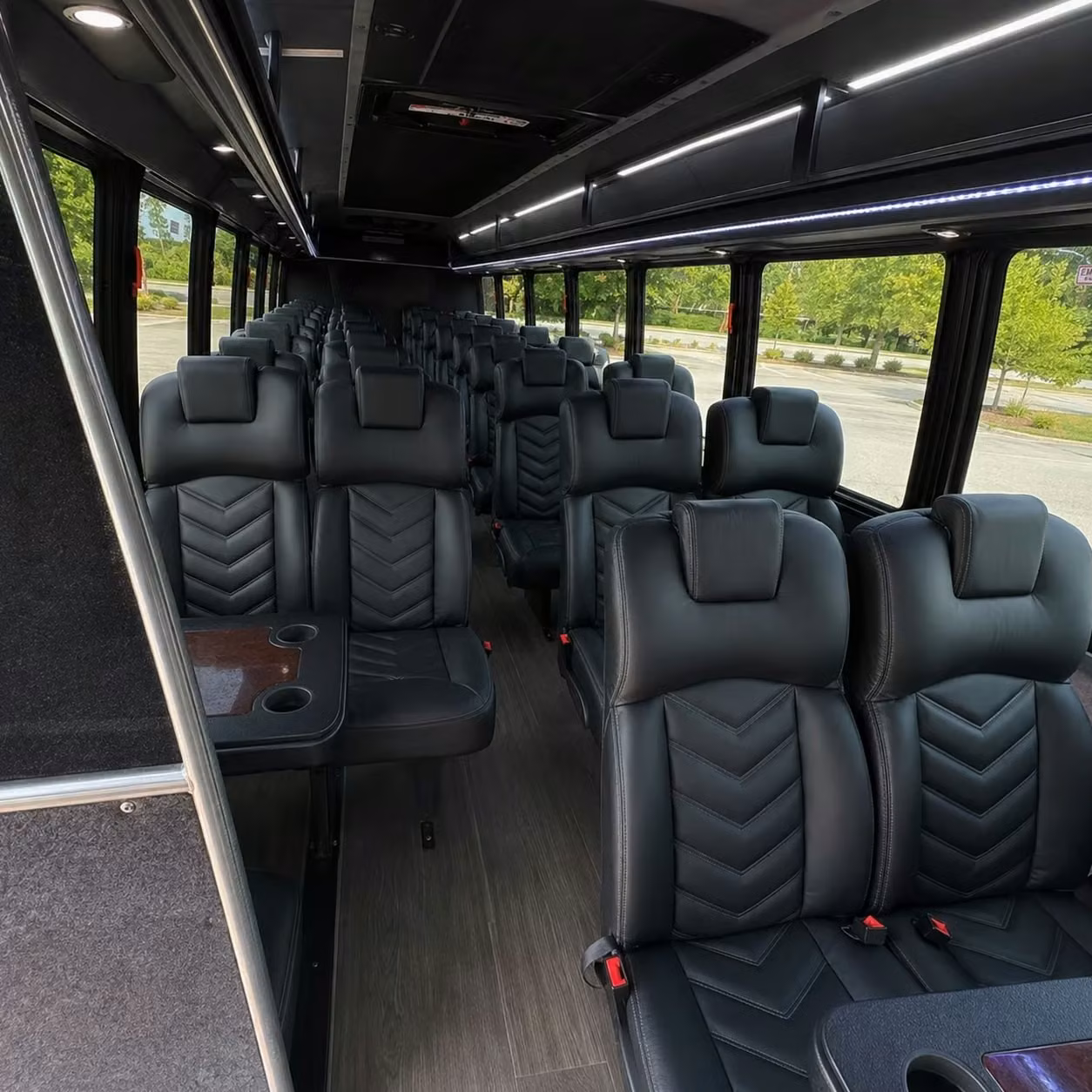 28 passenger minibus inside