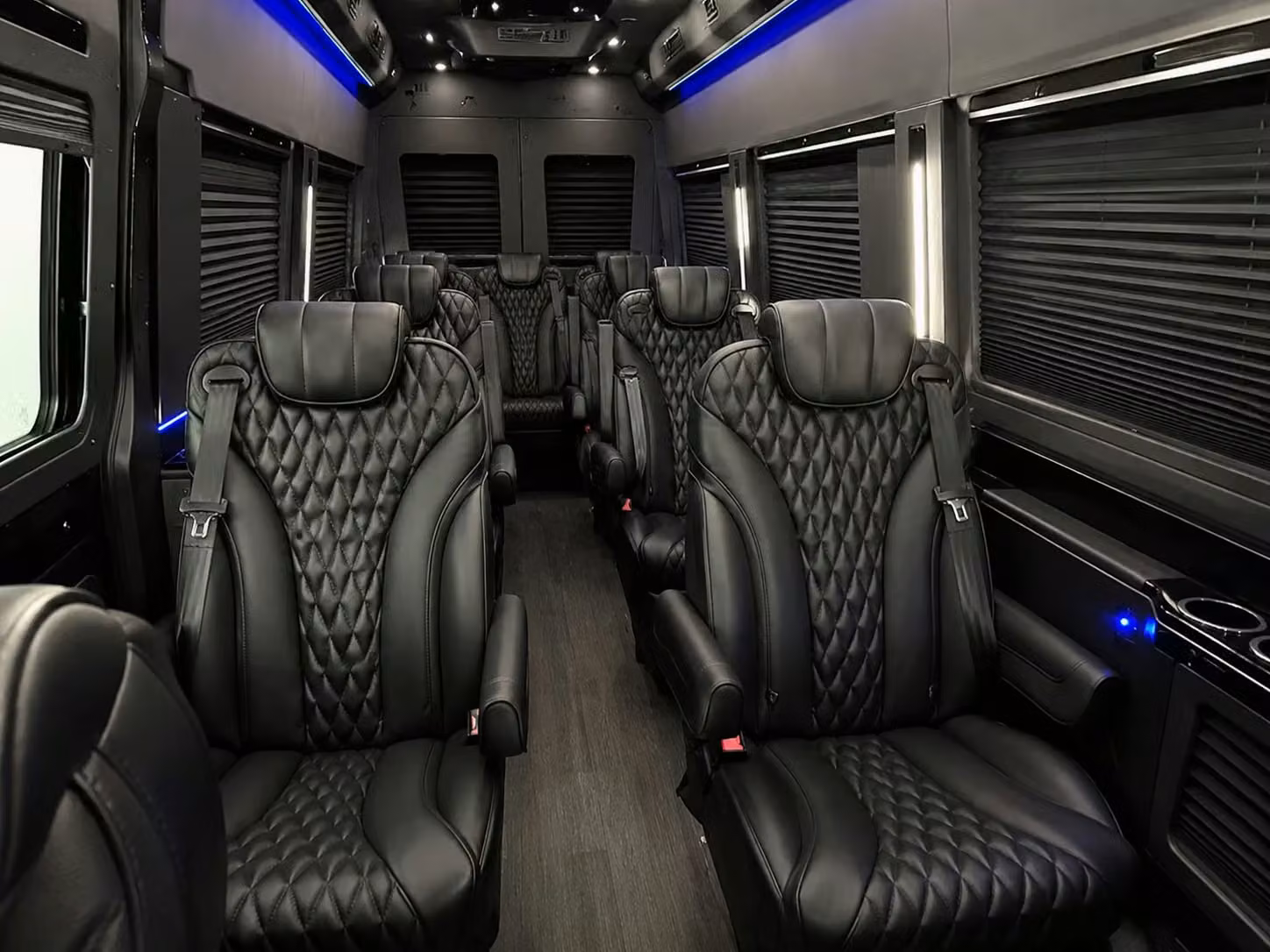 sprinter van with driver inside