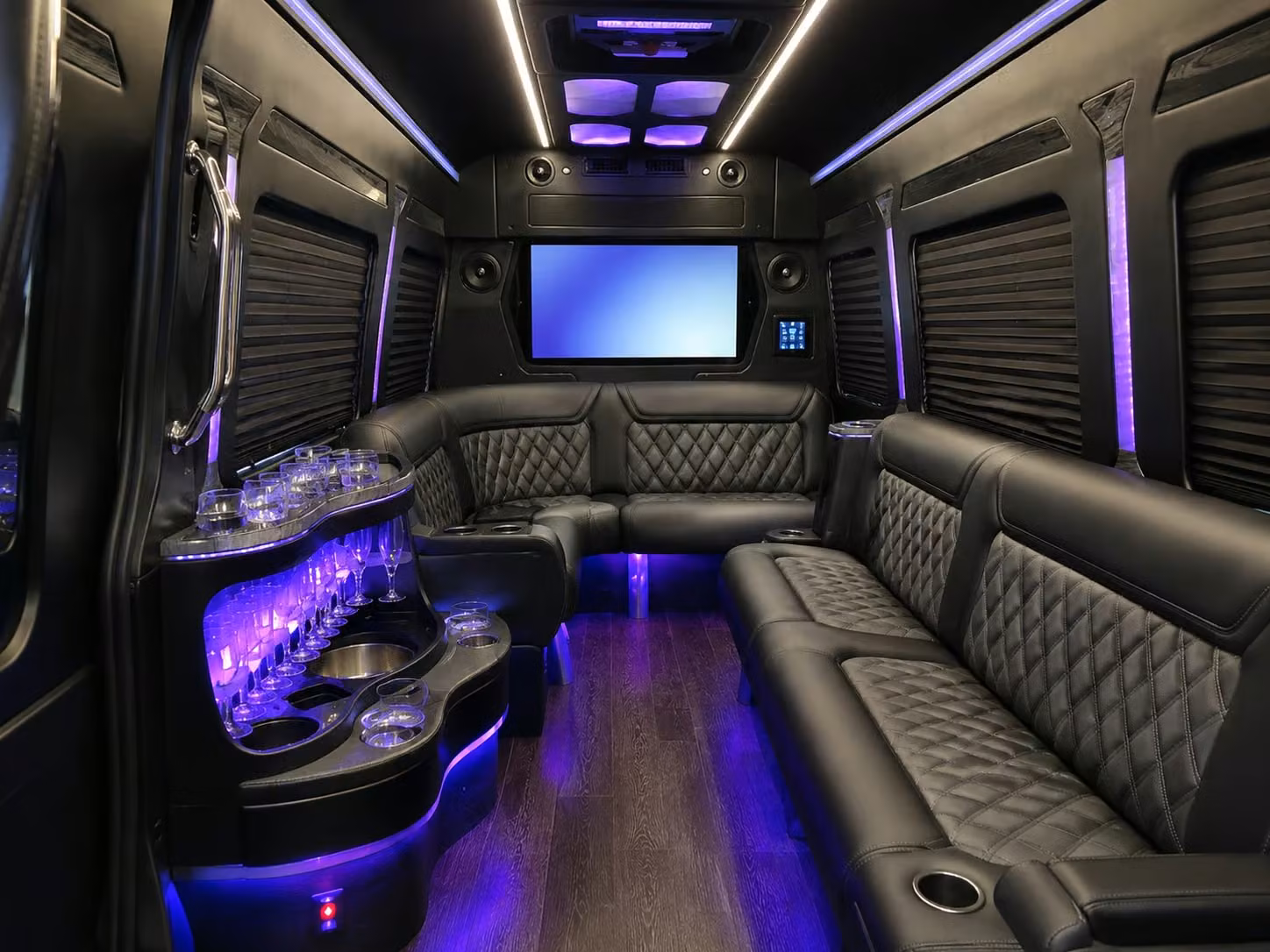 sprinter vans give executive style prom transportation to smaller victorville groups