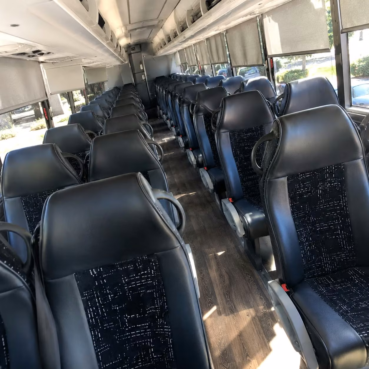 victorville charter bus rental interior